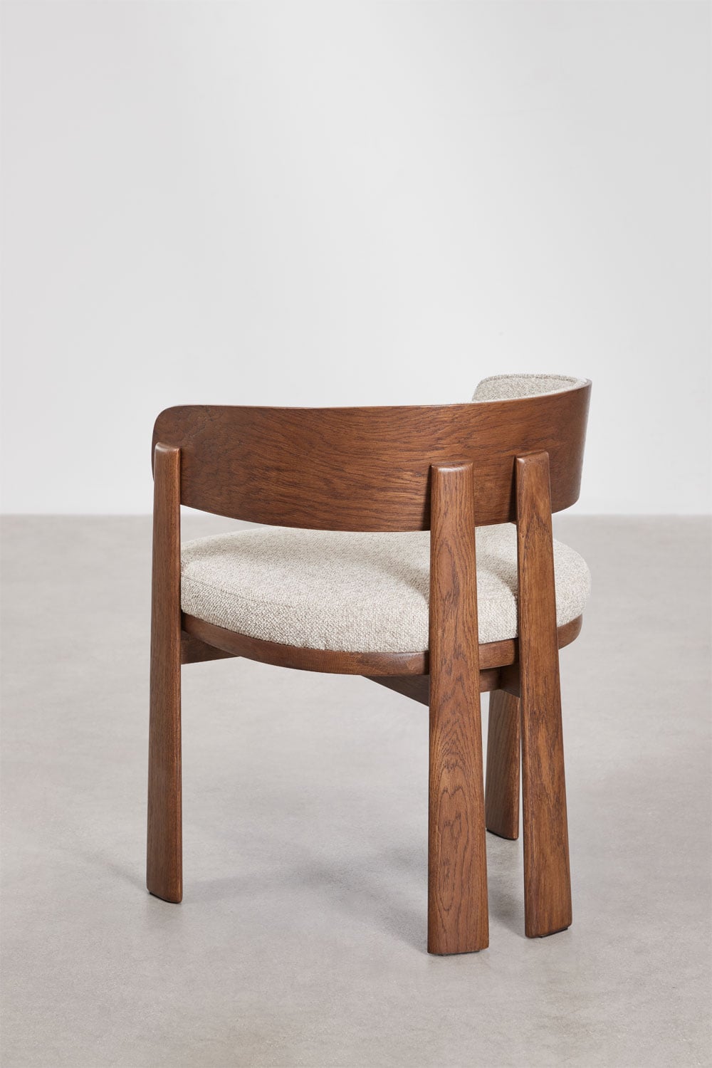 Pack de 2 sillas de comedor con reposabrazos en madera de roble y tapizada Olea Signature, imagen de galer&iacute;a 5