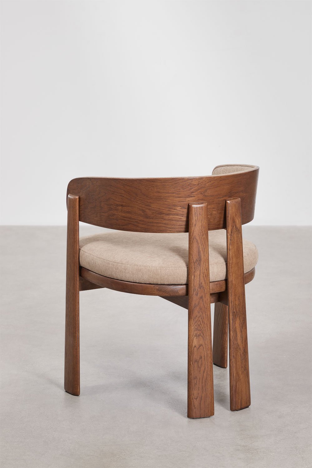 Pack de 2 sillas de comedor con reposabrazos tapizadas y en madera de roble Olea Signature, imagen de galer&iacute;a 5