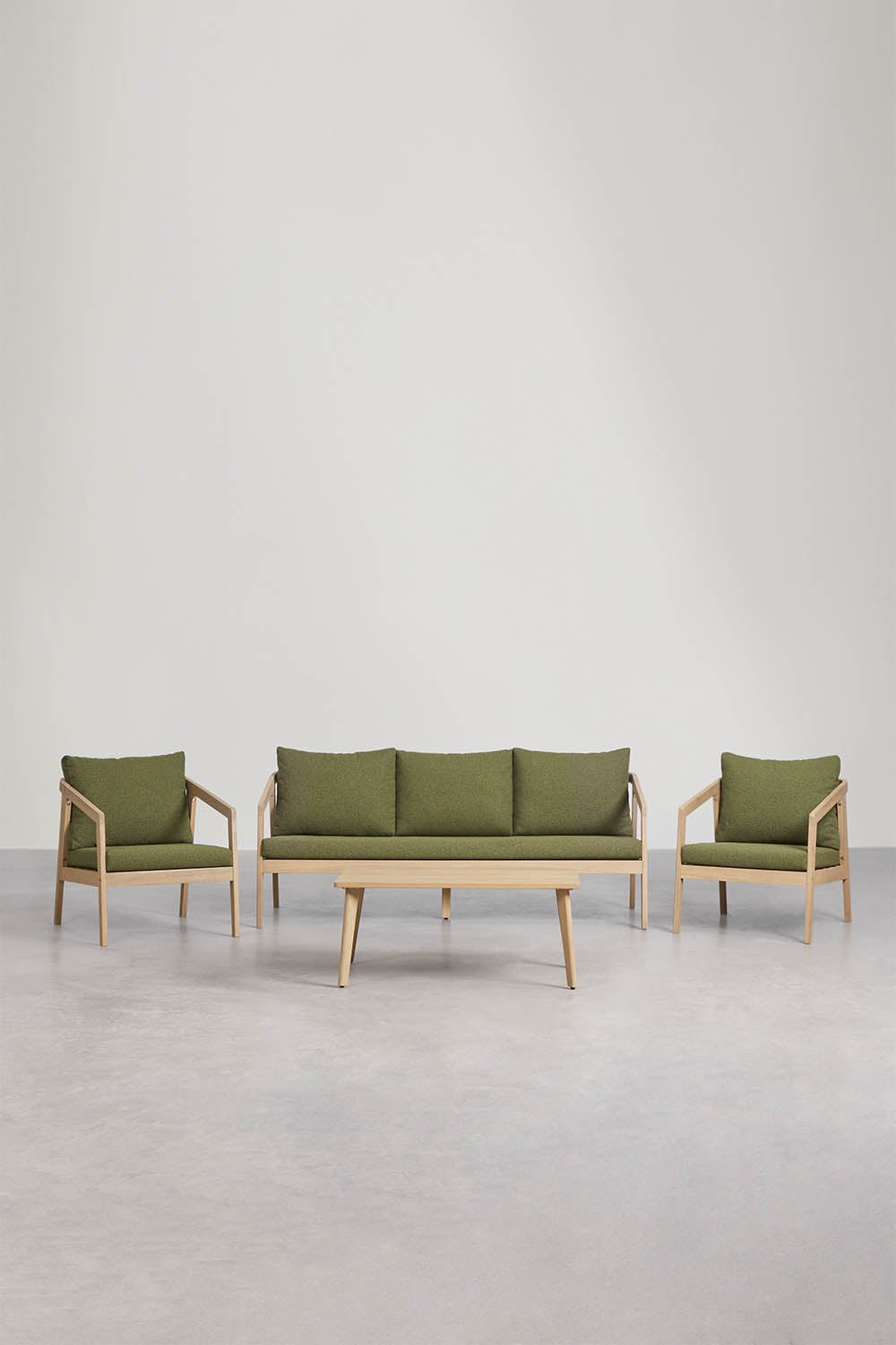 Conjunto de salón en madera de acacia Kaela  , imagen de galer&iacute;a 1