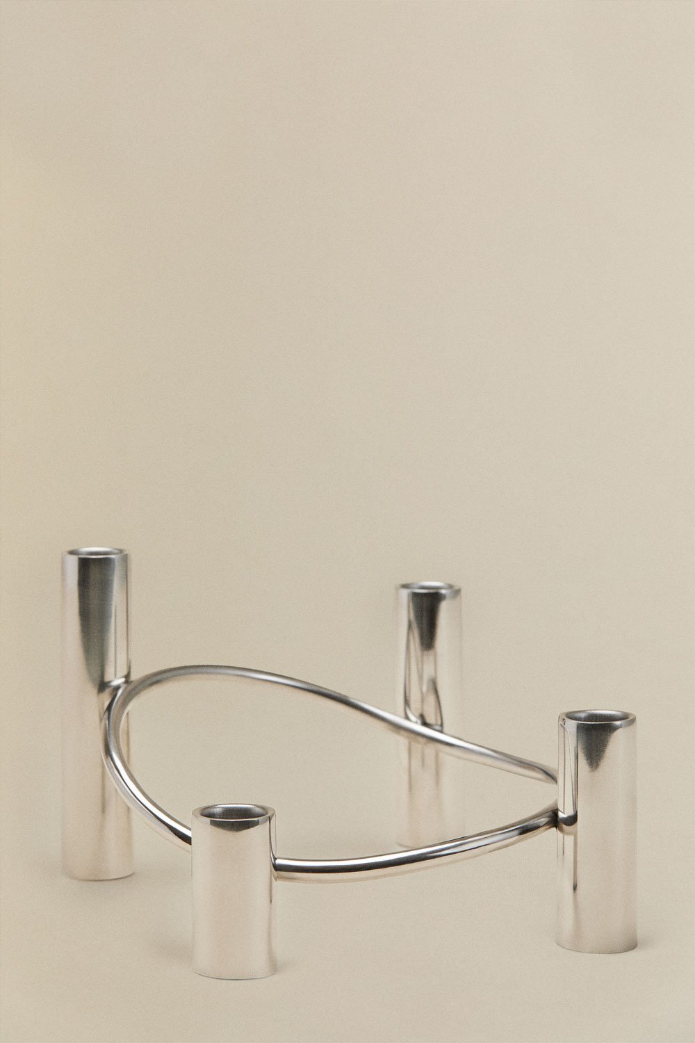 Candelabro de 4 brazos en acero inoxidable Tyva, imagen de galer&iacute;a 1