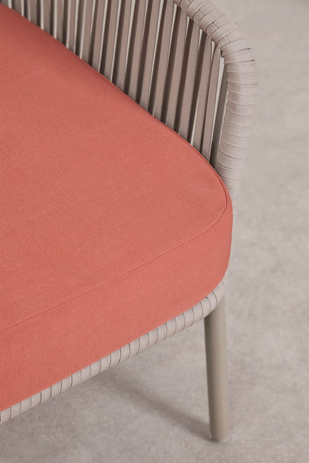 Conjunto de jardín con sofá de 2 plazas, 2 sillones en cuerda trenzada y mesas de centro Arhiza     , imagen de galer&iacute;a 9