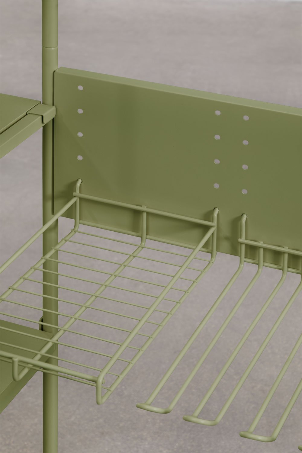 Armario modular abierto de 2 piezas con estantería en hierro Elviah, imagen de galer&iacute;a 4
