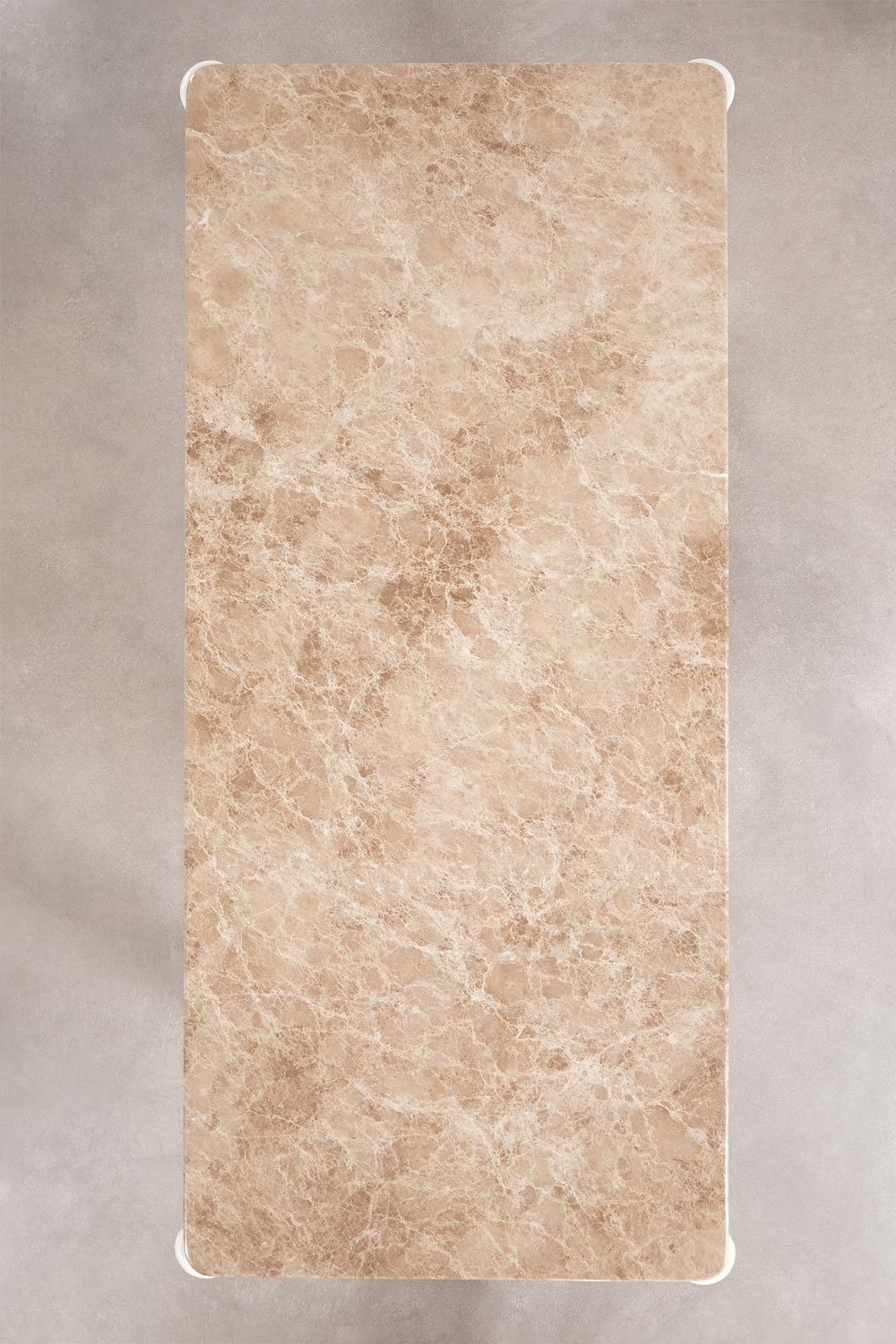 Mesa de comedor rectangular 220x100 cm en MDF y mármol Zanzibar, imagen de galer&iacute;a 8