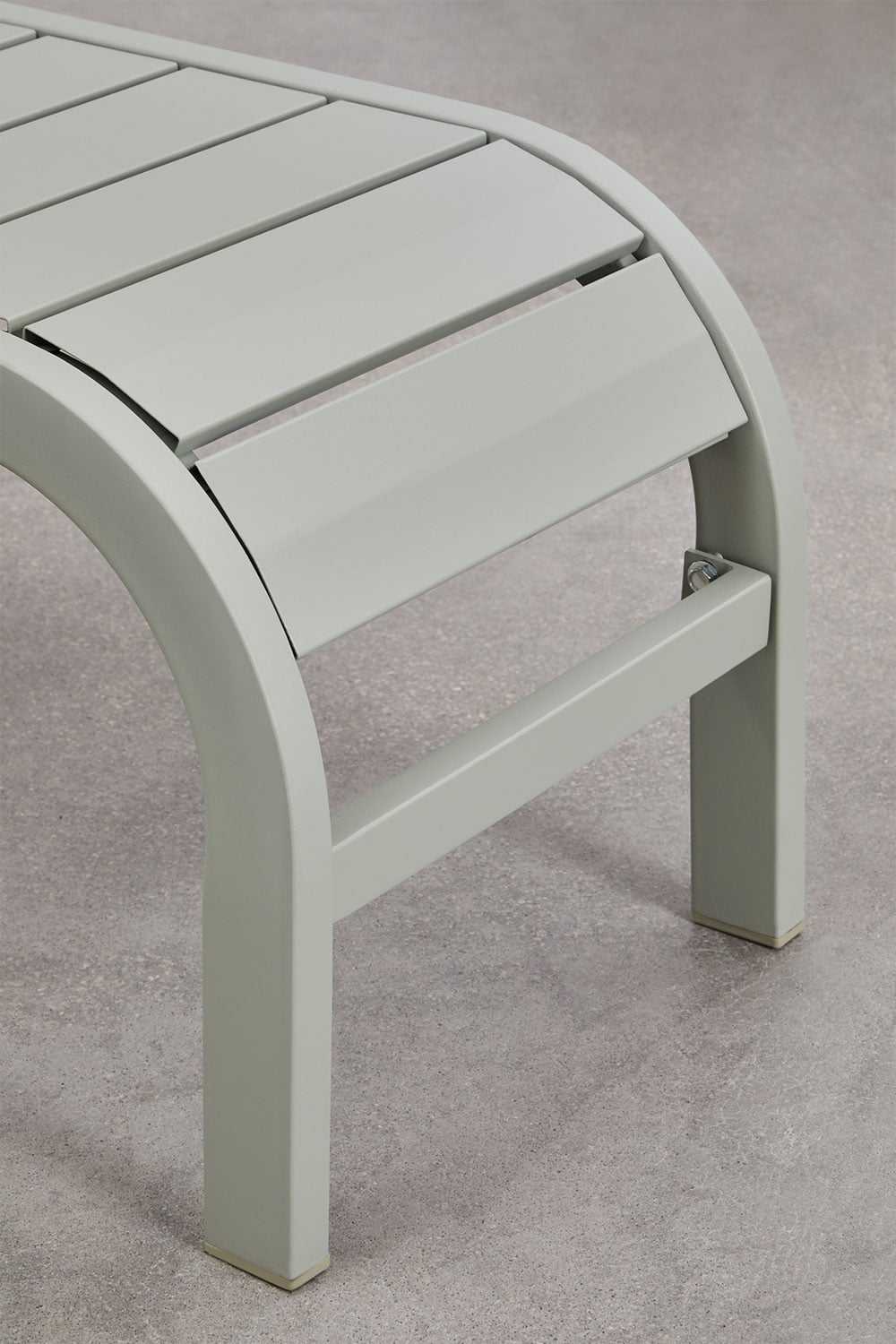 Set de 2 tumbonas reclinables y 3 mesas auxiliares en acero Marietta, imagen de galer&iacute;a 10