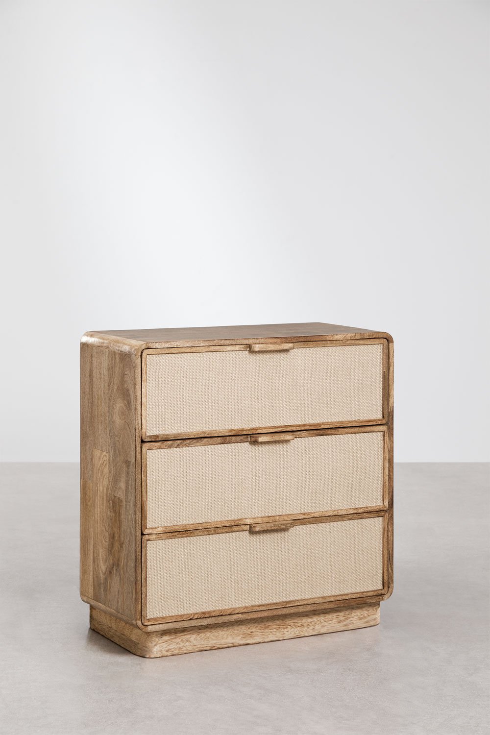 Cómoda 80x40 cm en madera de mango, MDF y yute Abrams, imagen de galer&iacute;a 3