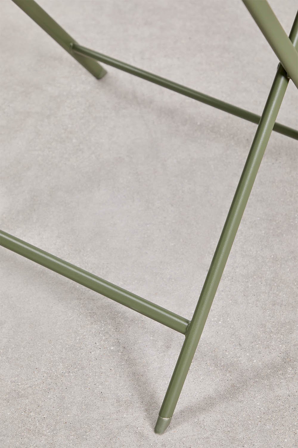 Mesa de jardín cuadrada 60x60 cm plegable en acero Tamarit , imagen de galer&iacute;a 4