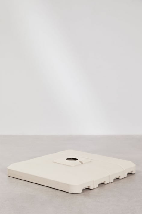 Pie de sombrilla rellenable cuadrado 100x100 cm Pietra