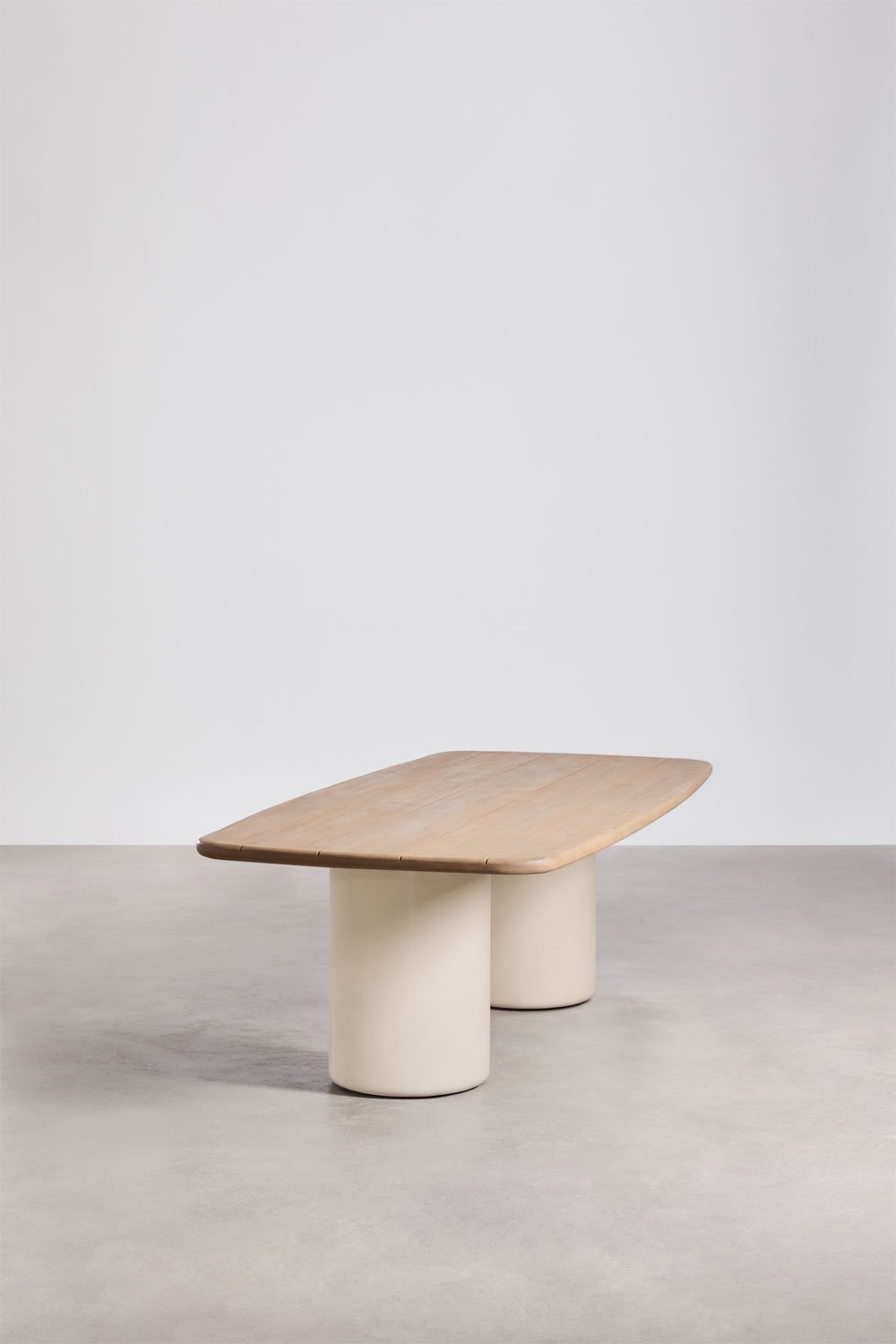 Mesa de jardín rectangular 270x110 cm en madera de acacia Bogota, imagen de galer&iacute;a 2