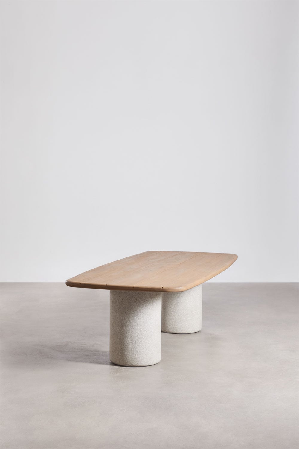 Mesa de jardín rectangular 270x110 cm en madera de acacia Bogota, imagen de galer&iacute;a 2