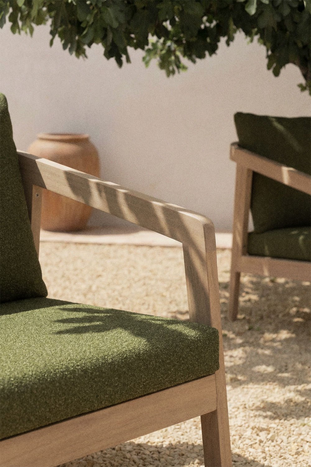 Pack de 2 sillones de jardín en madera de acacia Kaela   , imagen de galer&iacute;a 2