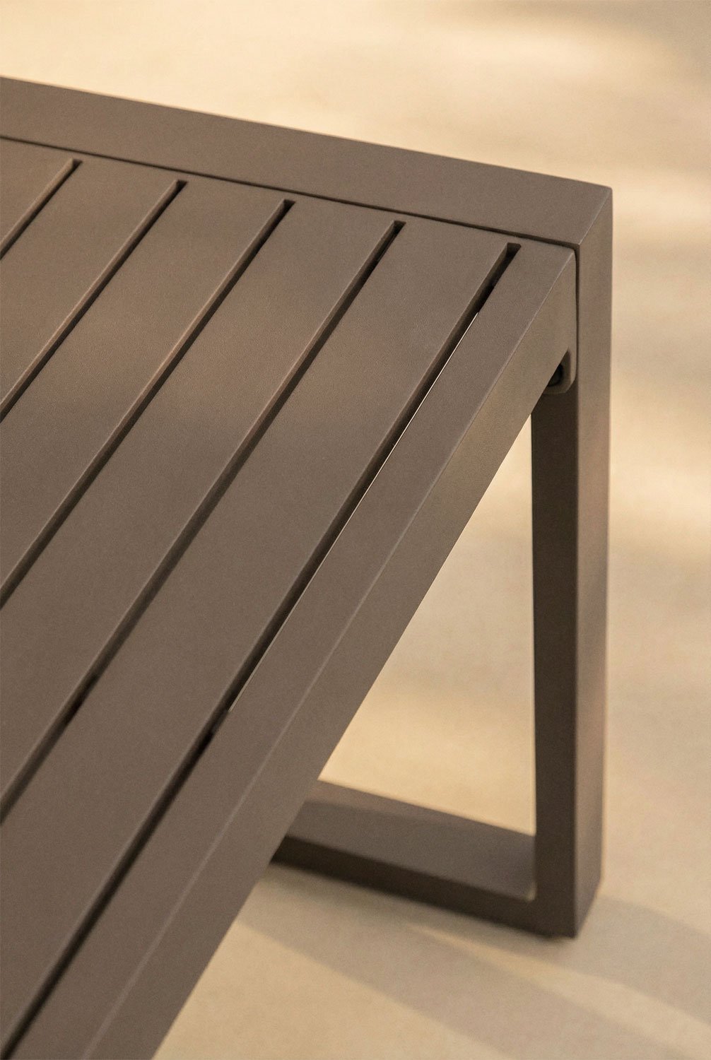 Mesa de centro para jardín rectangular 110x55 cm en aluminio Lipov , imagen de galer&iacute;a 2