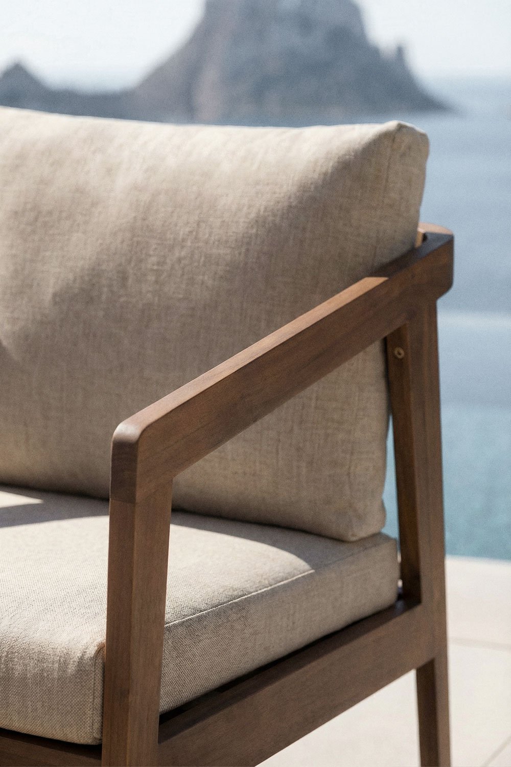 Sillón de jardín en madera de acacia Kaela     , imagen de galer&iacute;a 2