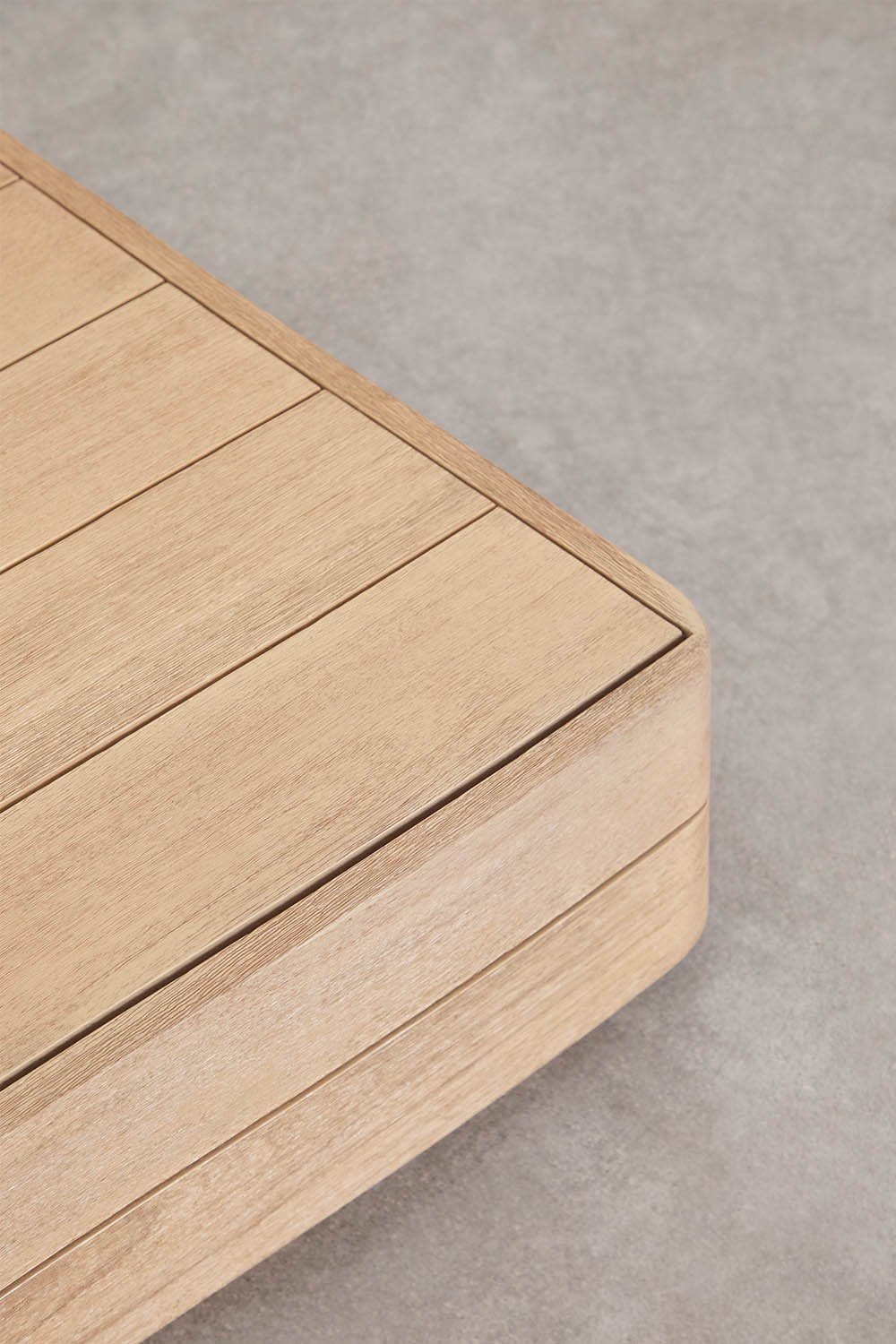 Conjunto de jardín con 2 sillones y mesa de centro rectangular 130x75 cm en madera de acacia Verona, imagen de galer&iacute;a 9