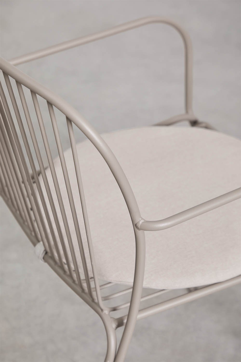 Silla de jardín con reposabrazos en acero Anerina, imagen de galer&iacute;a 7