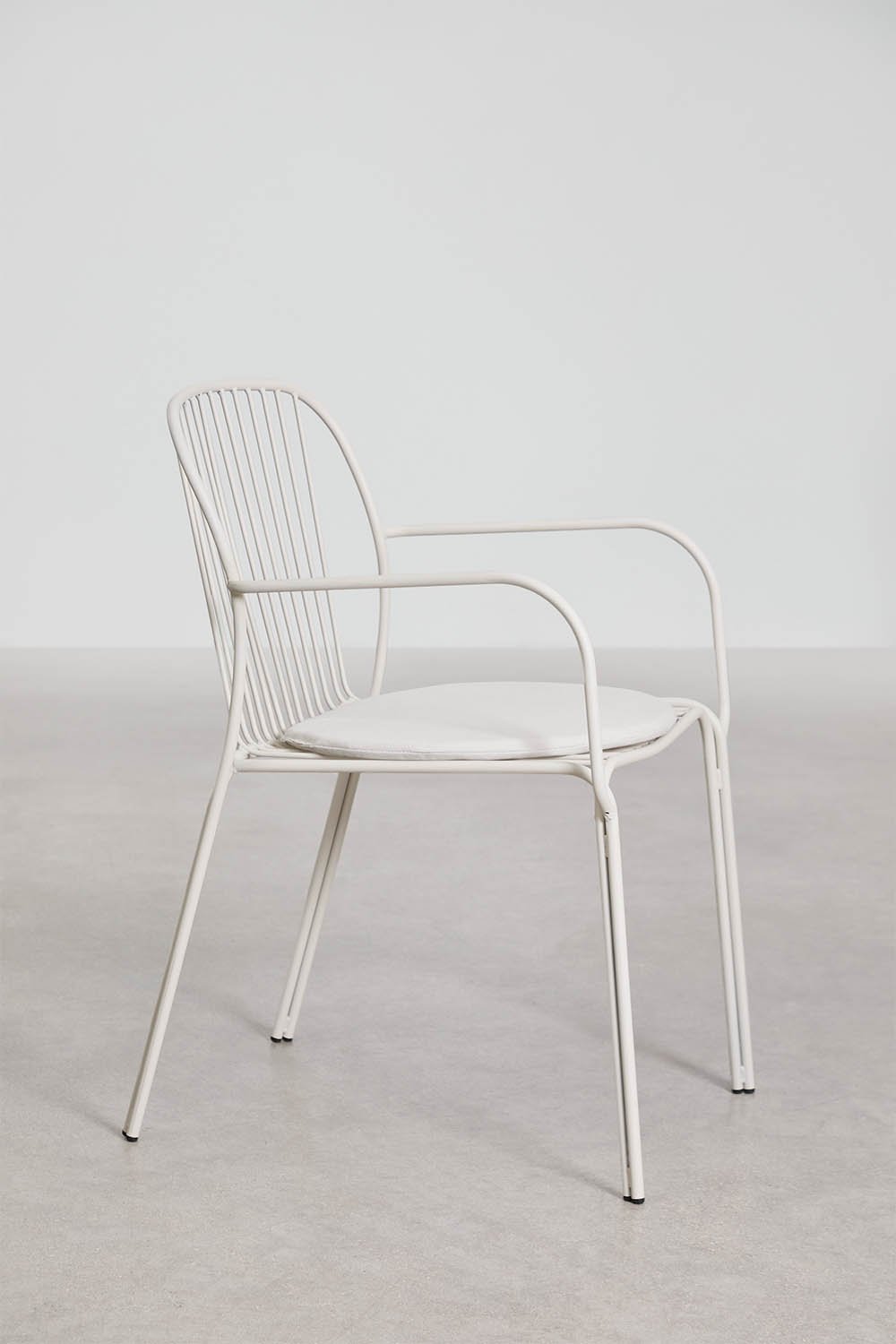 Silla de comedor con reposabrazos en acero Anerina, imagen de galer&iacute;a 2