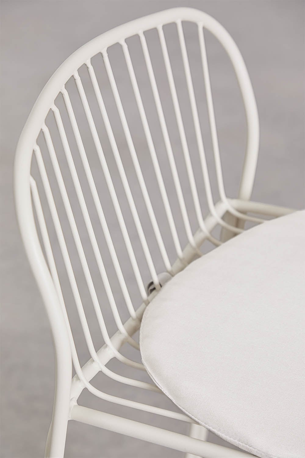 Pack de 2 taburetes altos de jardín en acero Anerina, imagen de galer&iacute;a 6