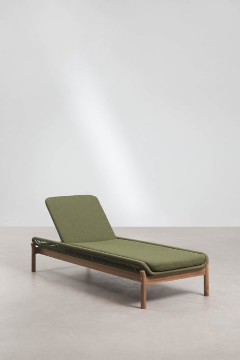 Tumbona reclinable en madera de acacia Karvia