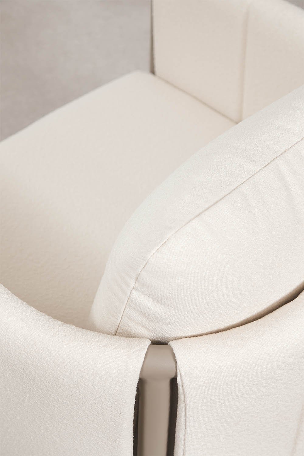 Pack de 2 sillones de jardín en bouclé y aluminio Boleni, imagen de galer&iacute;a 6