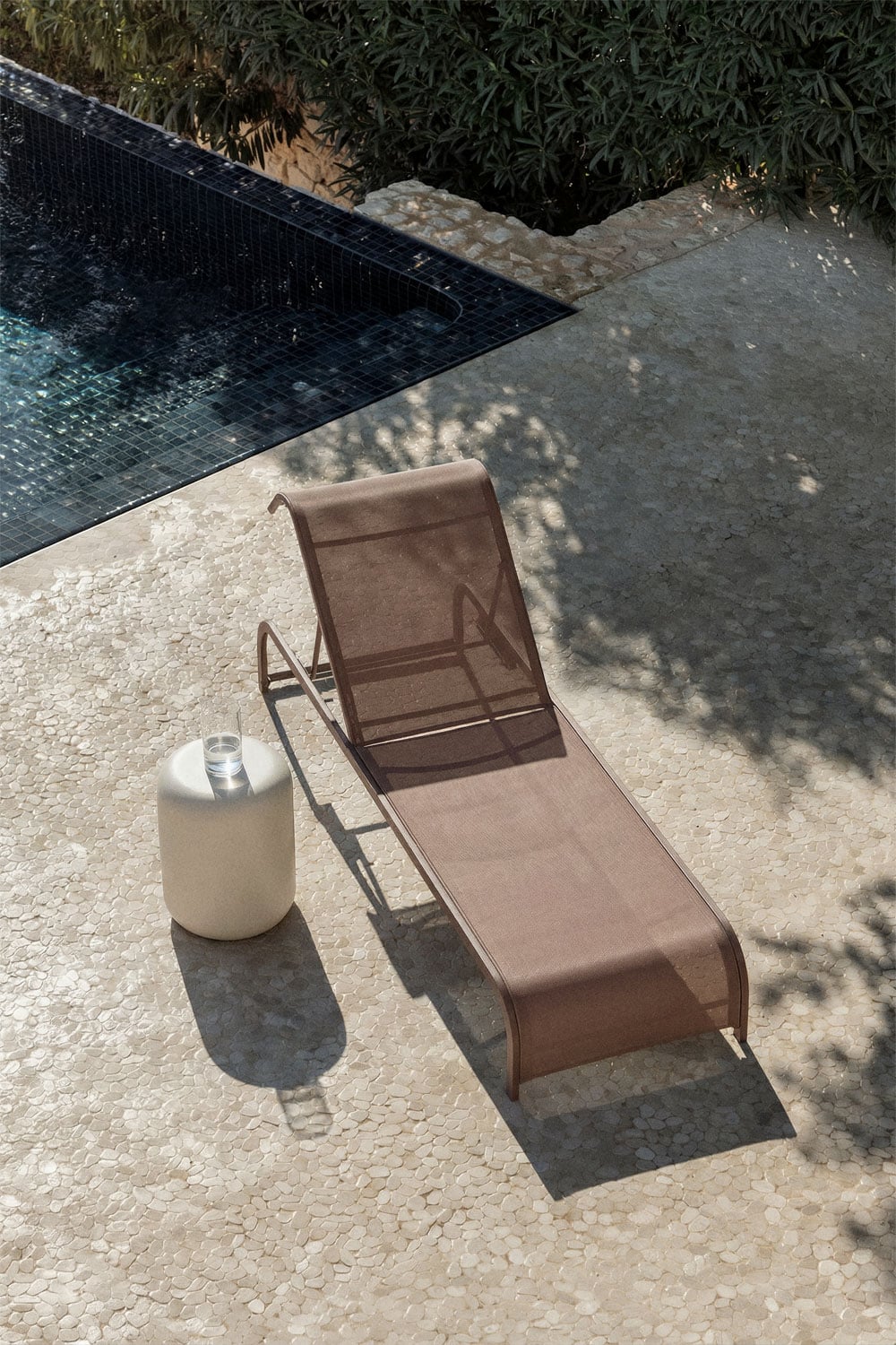 Tumbona reclinable en acero Marietta, imagen de galer&iacute;a 1