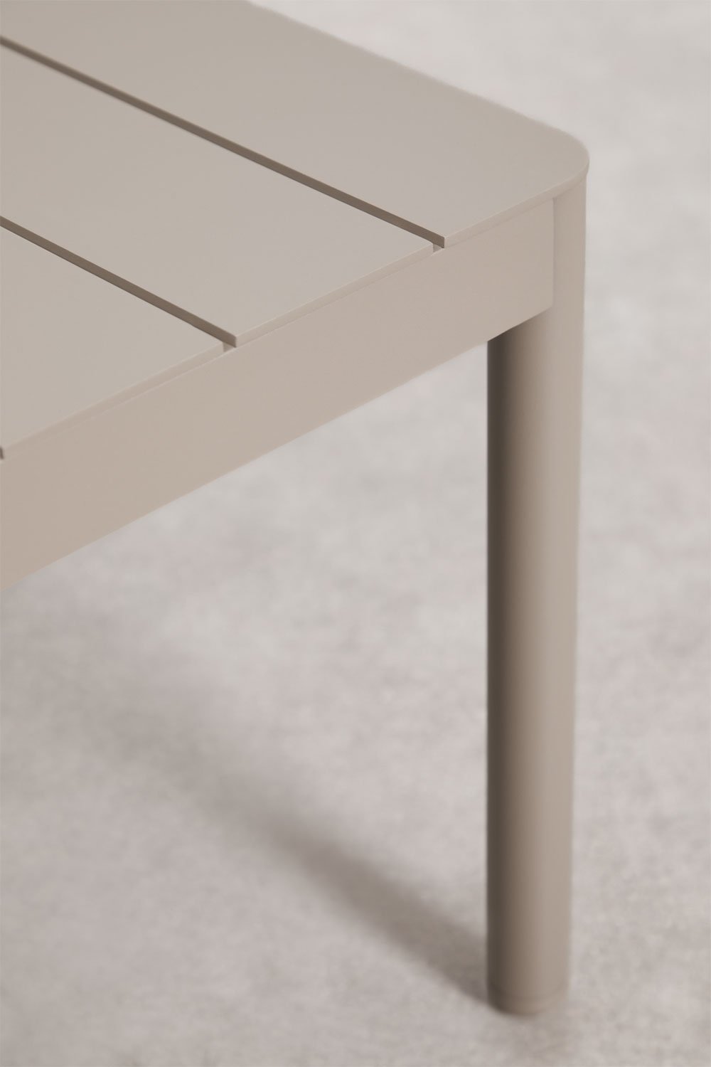 Conjunto de jardín con sofá de 3 plazas, 2 sillones en bouclé y mesa de centro en aluminio Boleni, imagen de galer&iacute;a 14