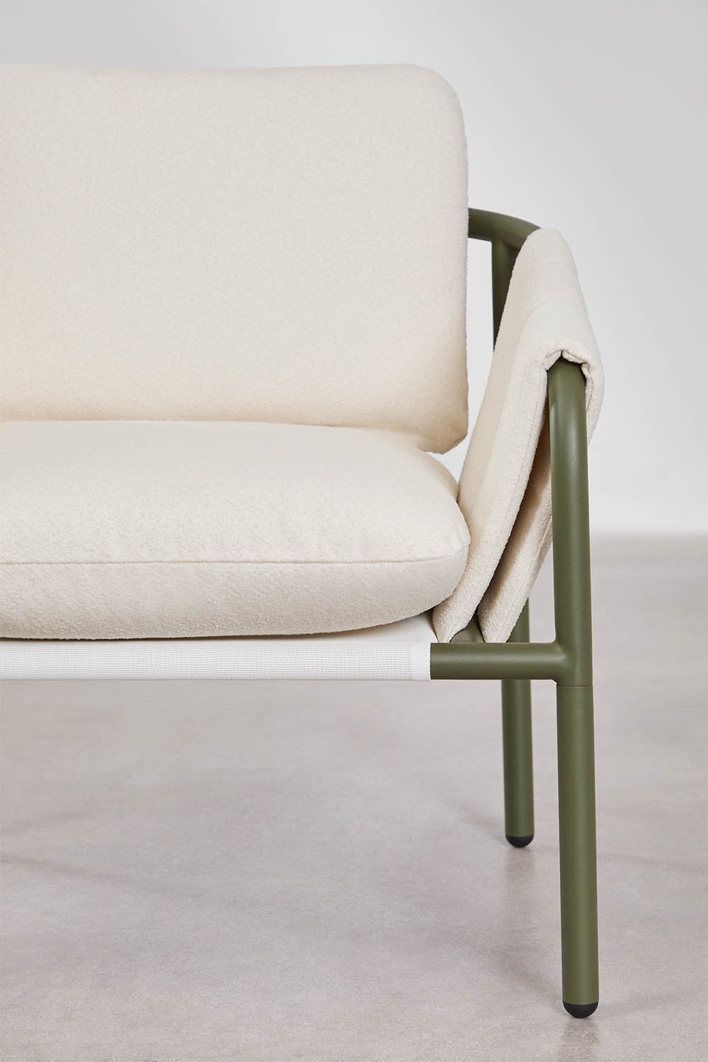 Sillón de jardín tapizado y en acero Zunika, imagen de galer&iacute;a 2