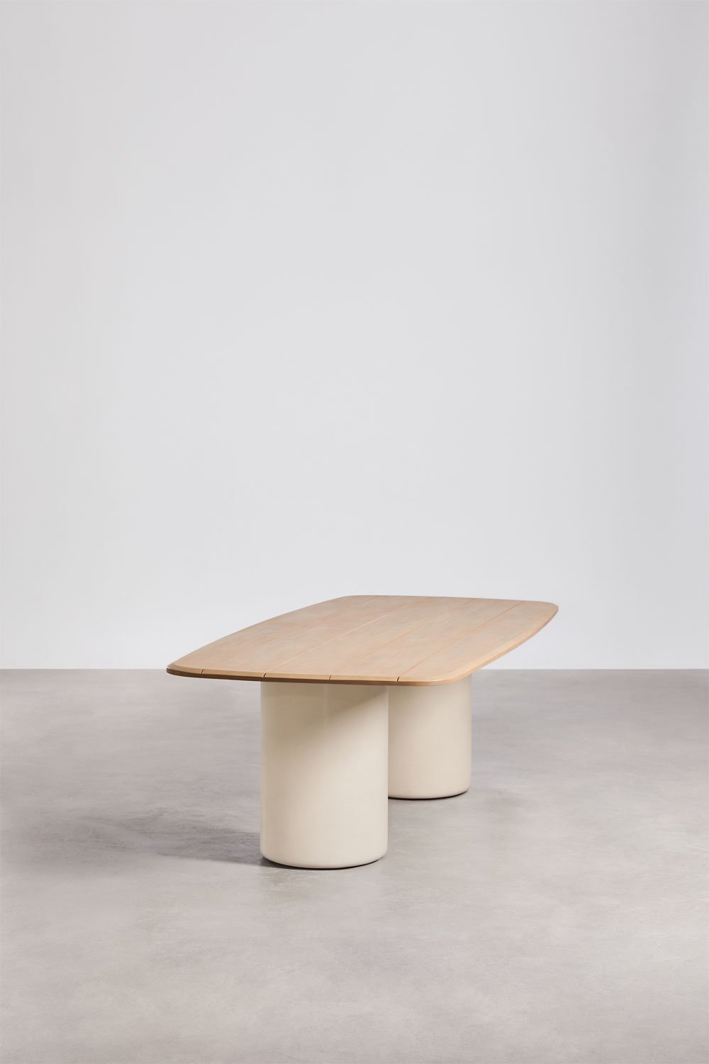 Mesa de jardín rectangular 270x110 cm en madera de acacia Leighton, imagen de galer&iacute;a 2