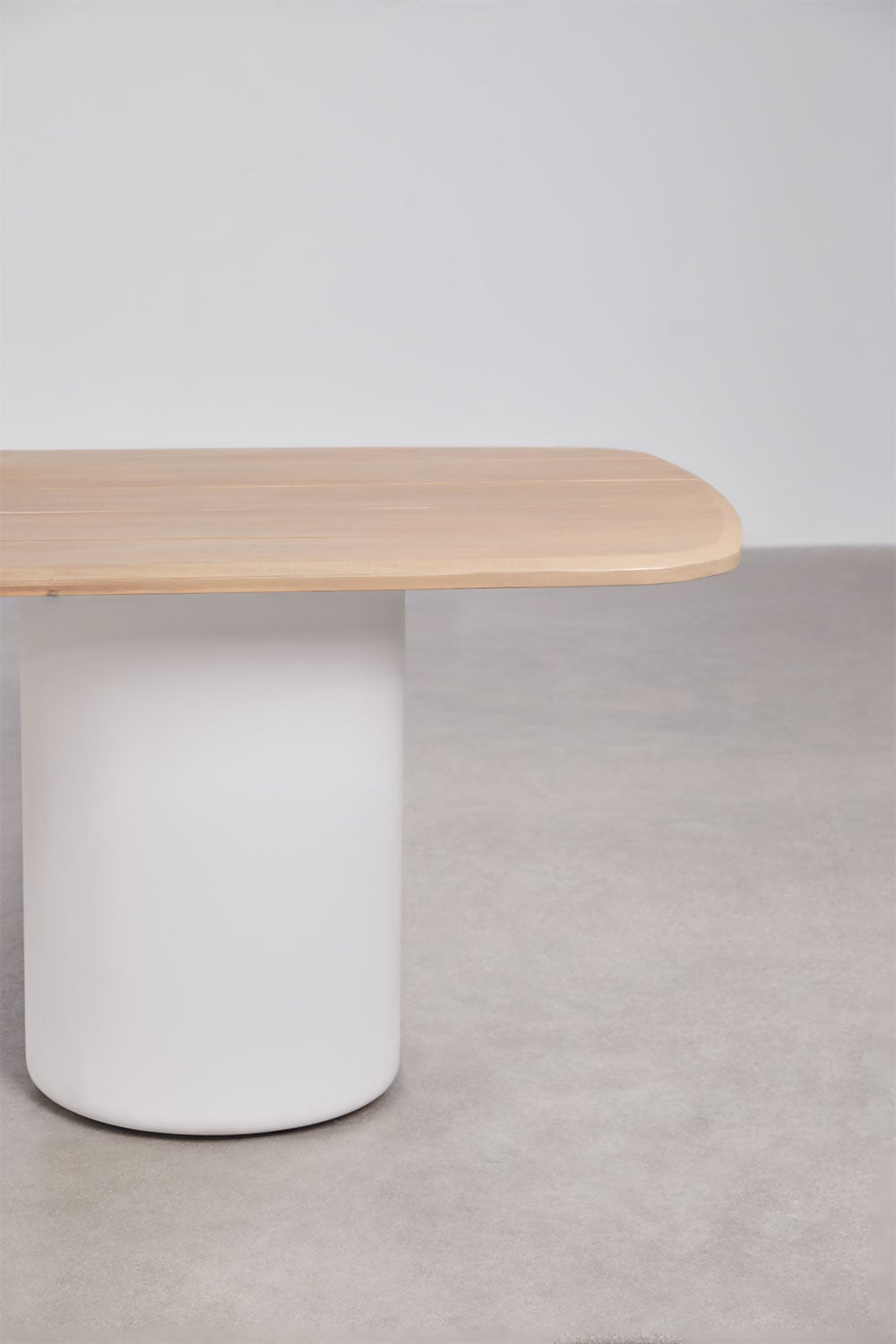 Mesa de comedor rectangular 270x110 cm en madera de acacia Leighton, imagen de galer&iacute;a 3