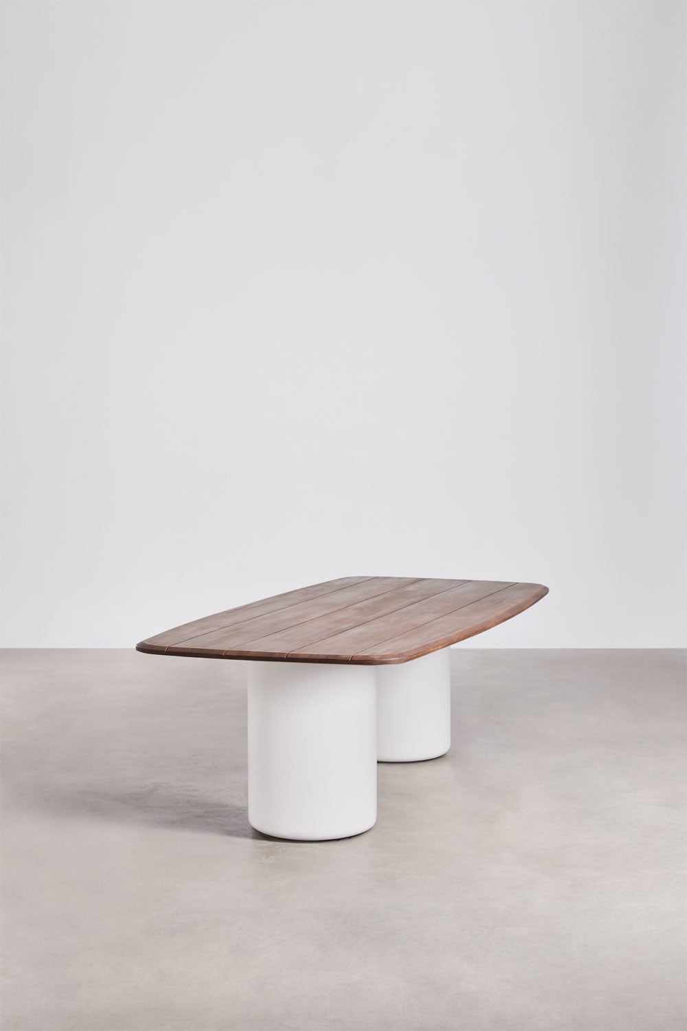 Mesa de comedor rectangular 270x110 cm en madera de acacia Leighton, imagen de galer&iacute;a 2