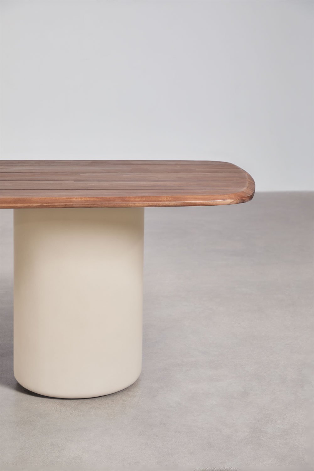 Mesa de comedor rectangular 270x110 cm en madera de acacia Leighton, imagen de galer&iacute;a 3