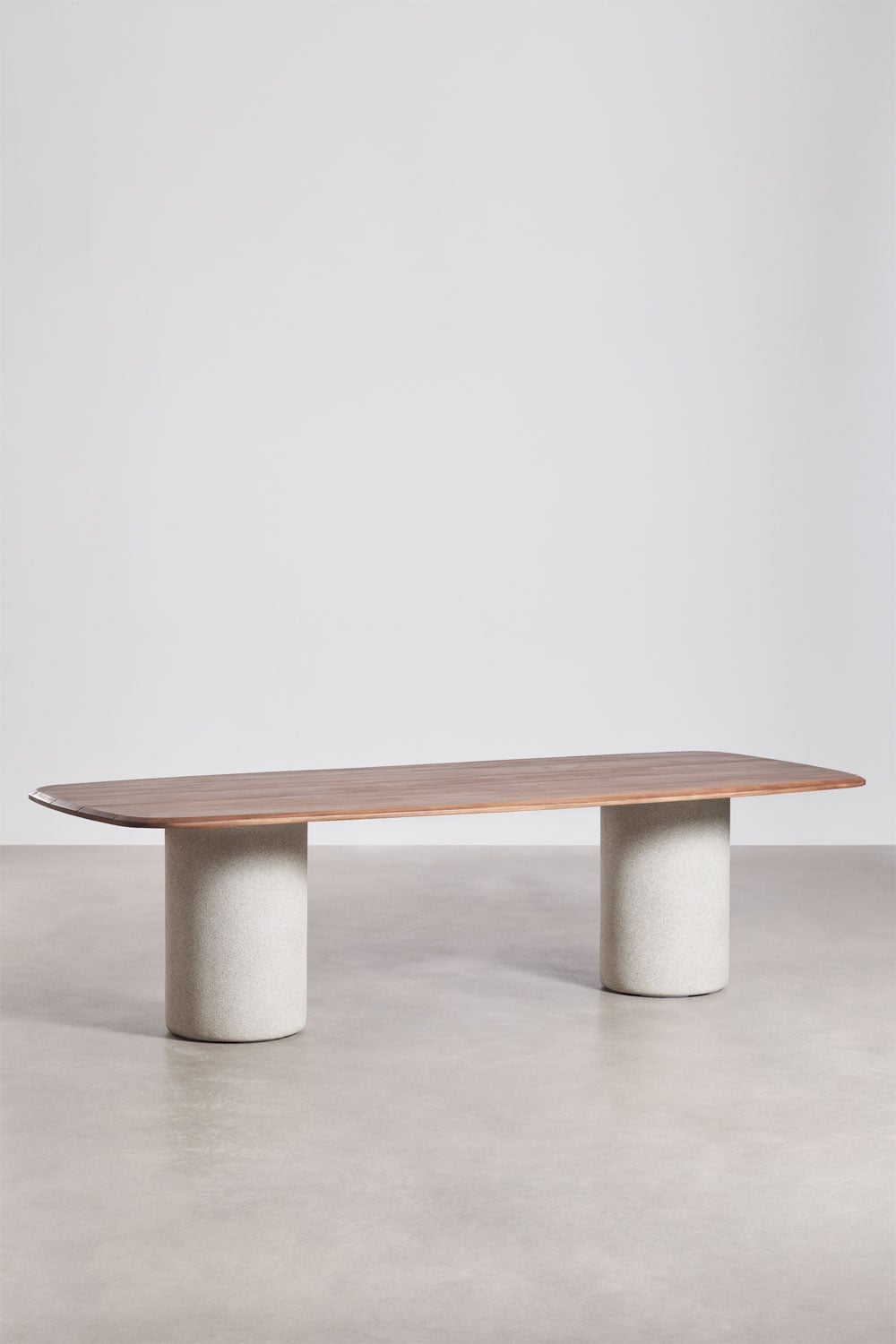 Mesa de comedor rectangular 270x110 cm en madera de acacia Leighton, imagen de galer&iacute;a 1