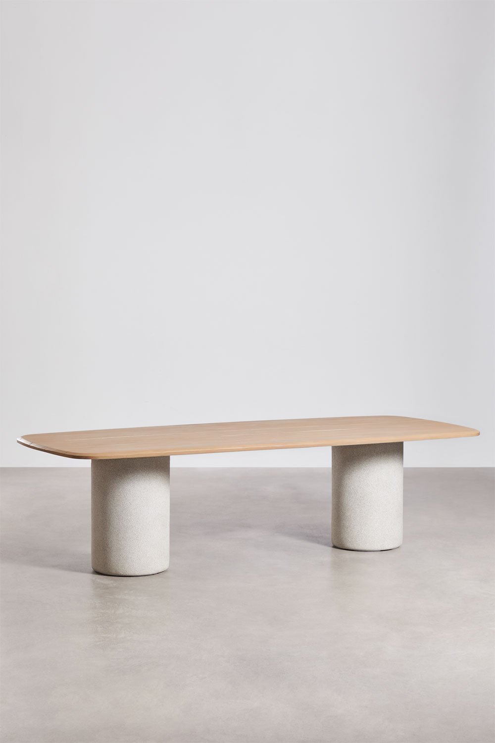 Mesa de comedor rectangular 270x110 cm en madera de acacia Leighton, imagen de galer&iacute;a 1