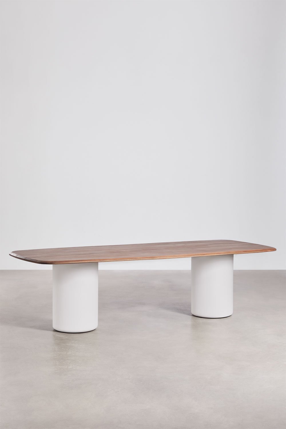 Mesa de comedor rectangular 270x110 cm en madera de acacia Leighton, imagen de galer&iacute;a 1