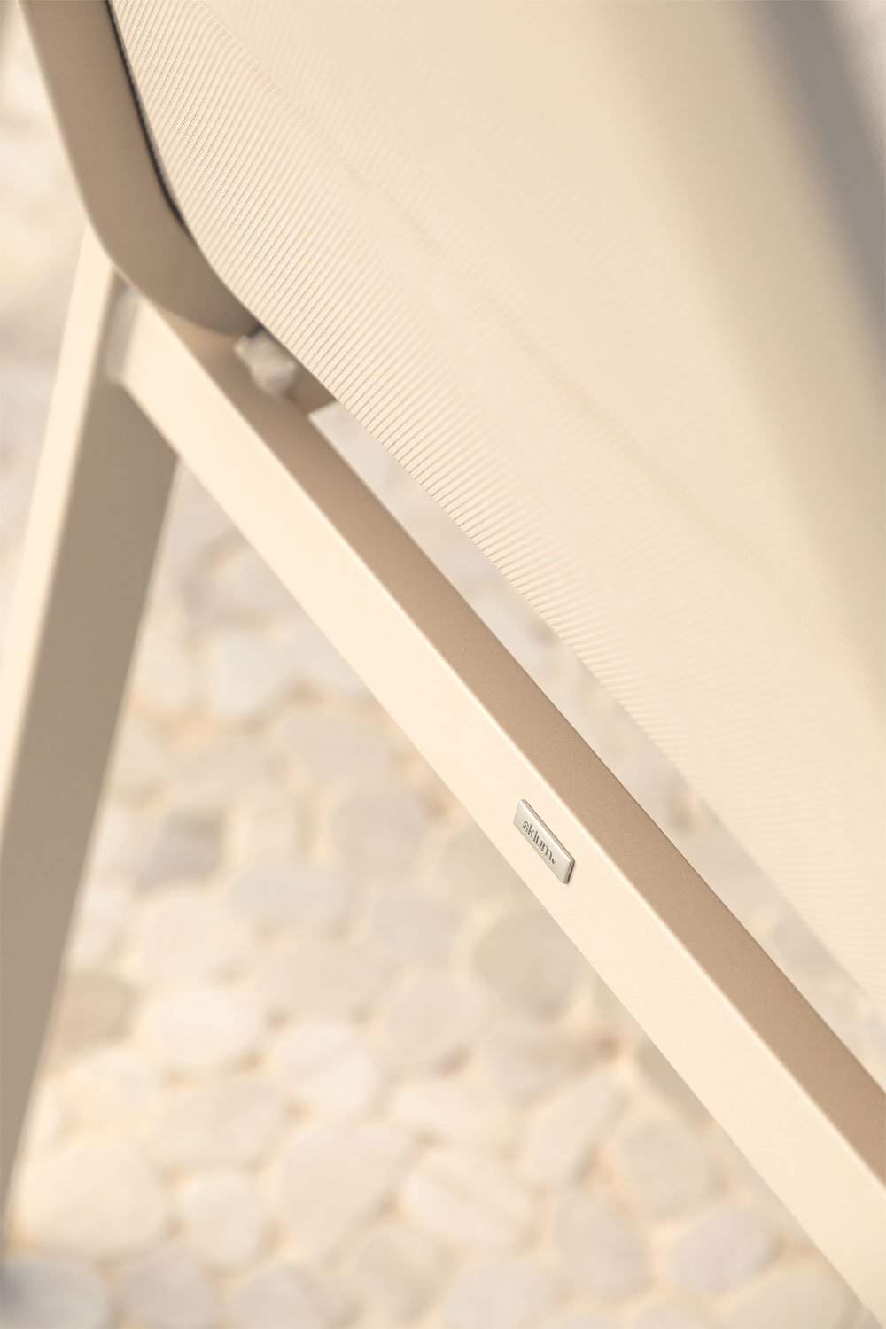 Pack de 4 sillas de jardín apilables con reposabrazos en aluminio Karena     , imagen de galer&iacute;a 2