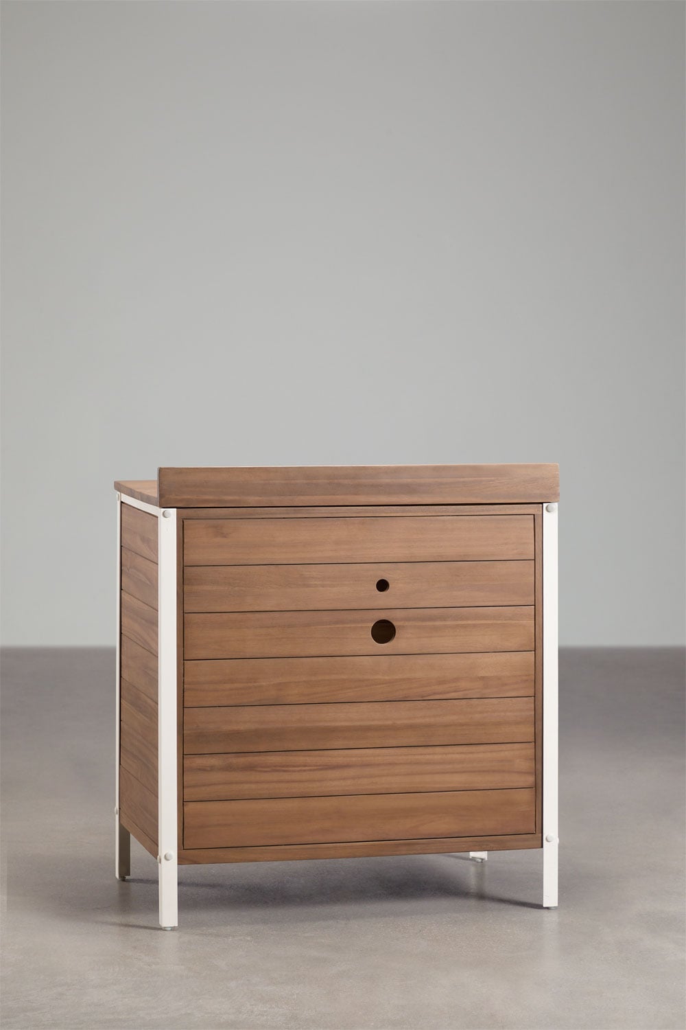 Módulo de almacenaje con fregadero para cocina de exterior en madera de acacia y aluminio Reggie, imagen de galer&iacute;a 6