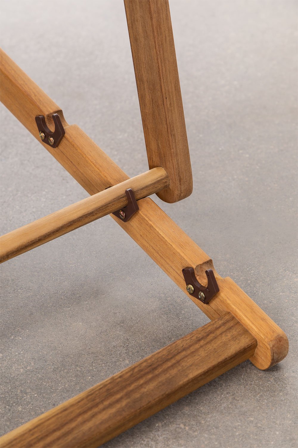 Pack de 2 hamacas plegables con cojín en madera Kardis , imagen de galer&iacute;a 7