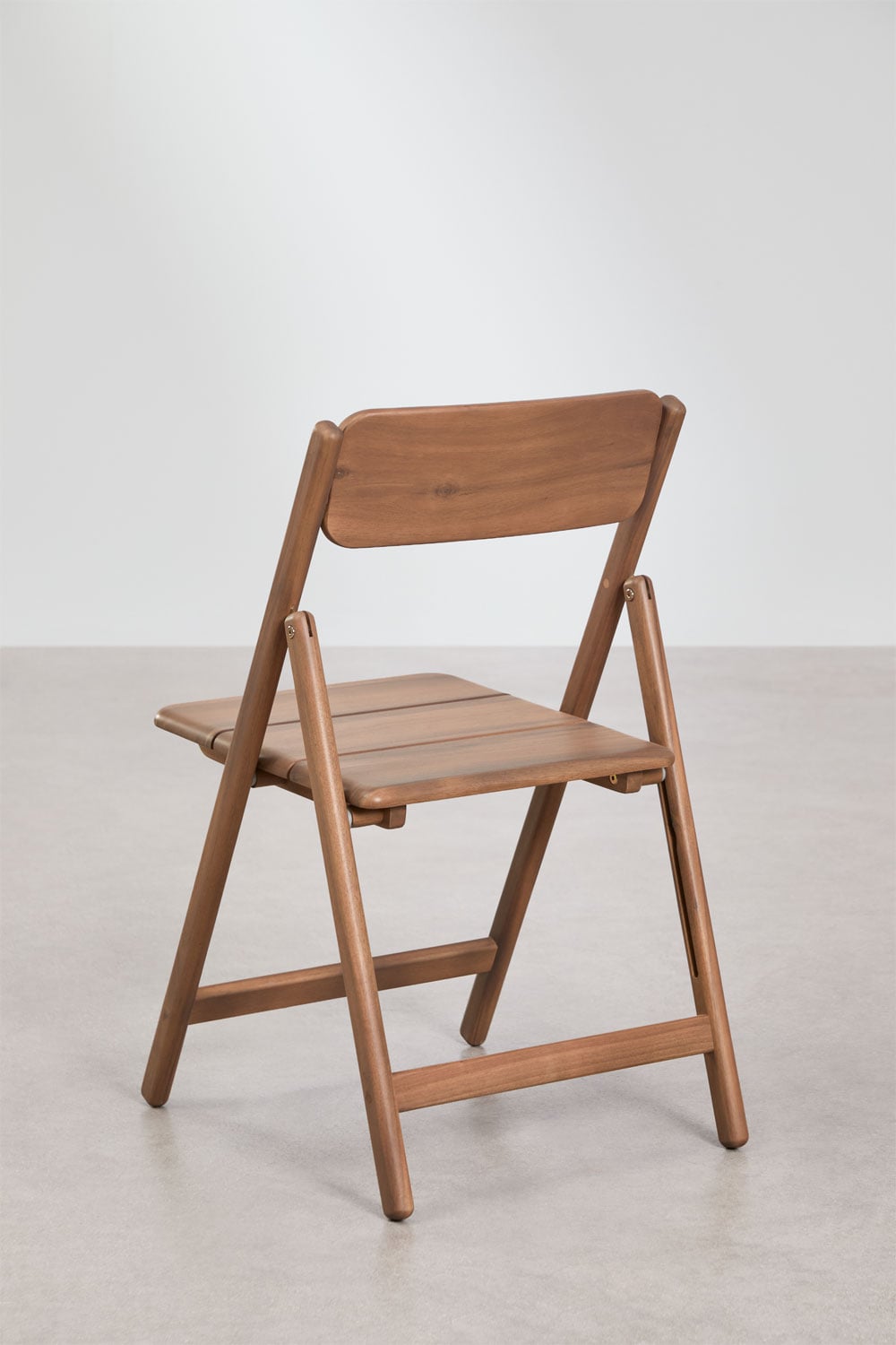 Pack de 2 sillas de comedor plegables en madera de acacia Zayma  , imagen de galer&iacute;a 3