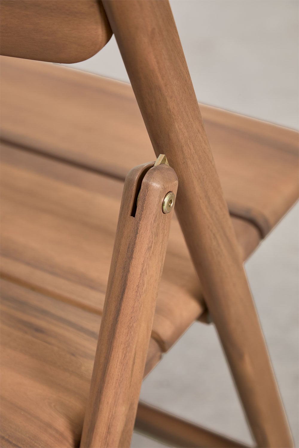 Pack de 2 sillas de comedor plegables en madera de acacia Zayma  , imagen de galer&iacute;a 4