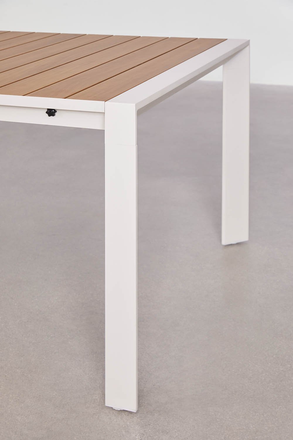 Mesa de comedor rectangular 215-275x100 cm extensible en aluminio Amalfi , imagen de galer&iacute;a 6