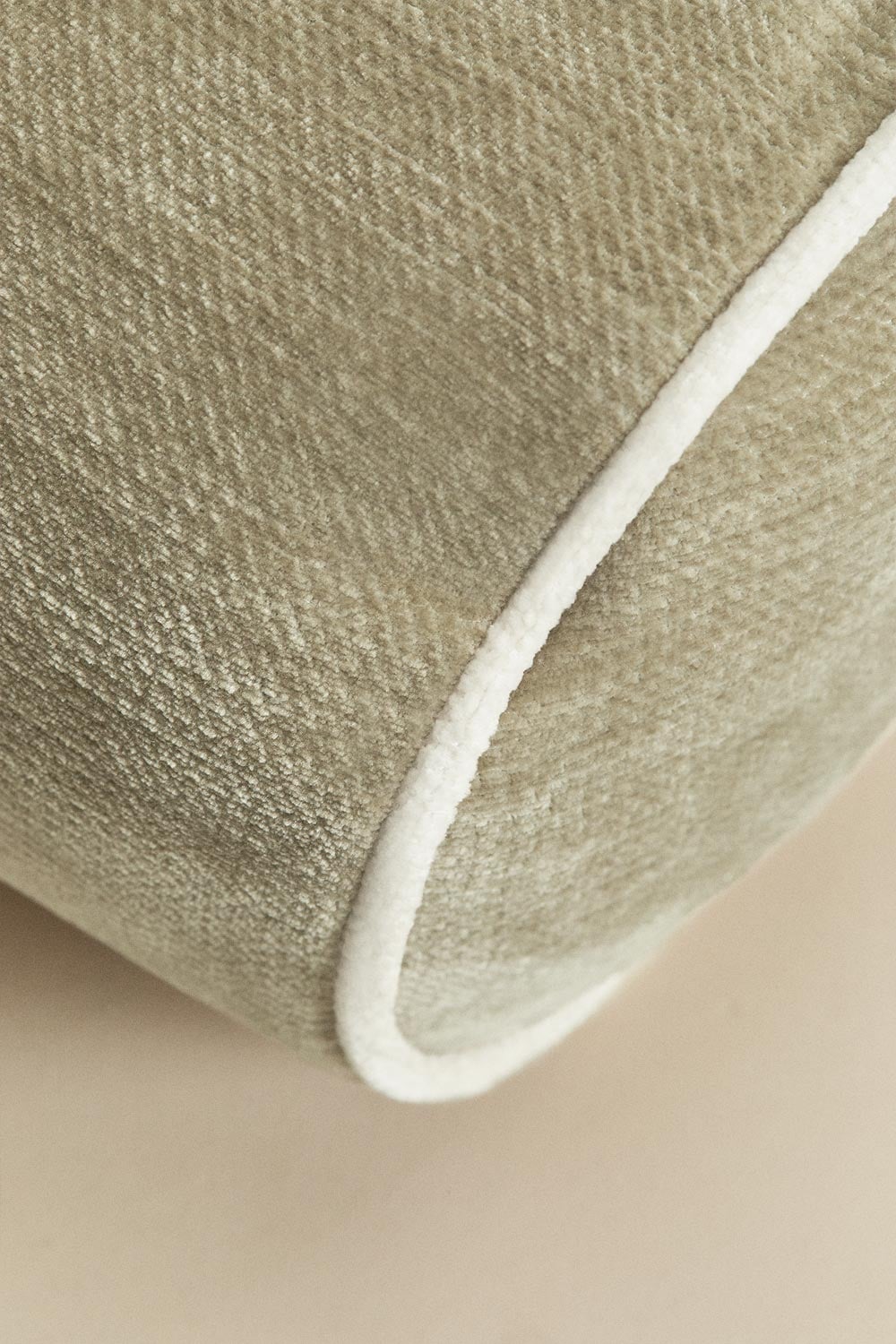 Cojín rulo 20x60 cm en terciopelo Lesoto , imagen de galer&iacute;a 3