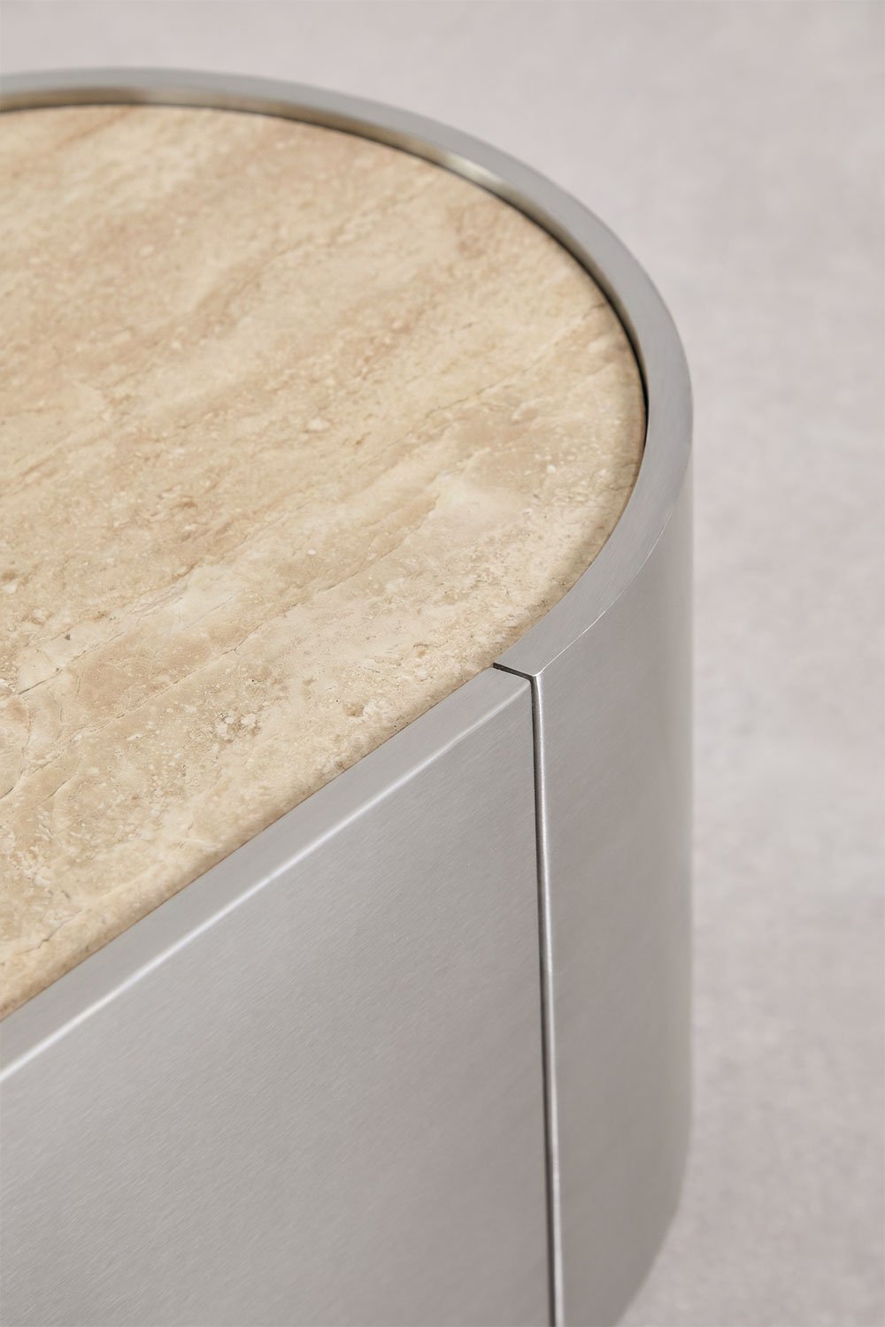 Mueble TV 180x40 cm en acero inoxidable Luena, imagen de galer&iacute;a 5