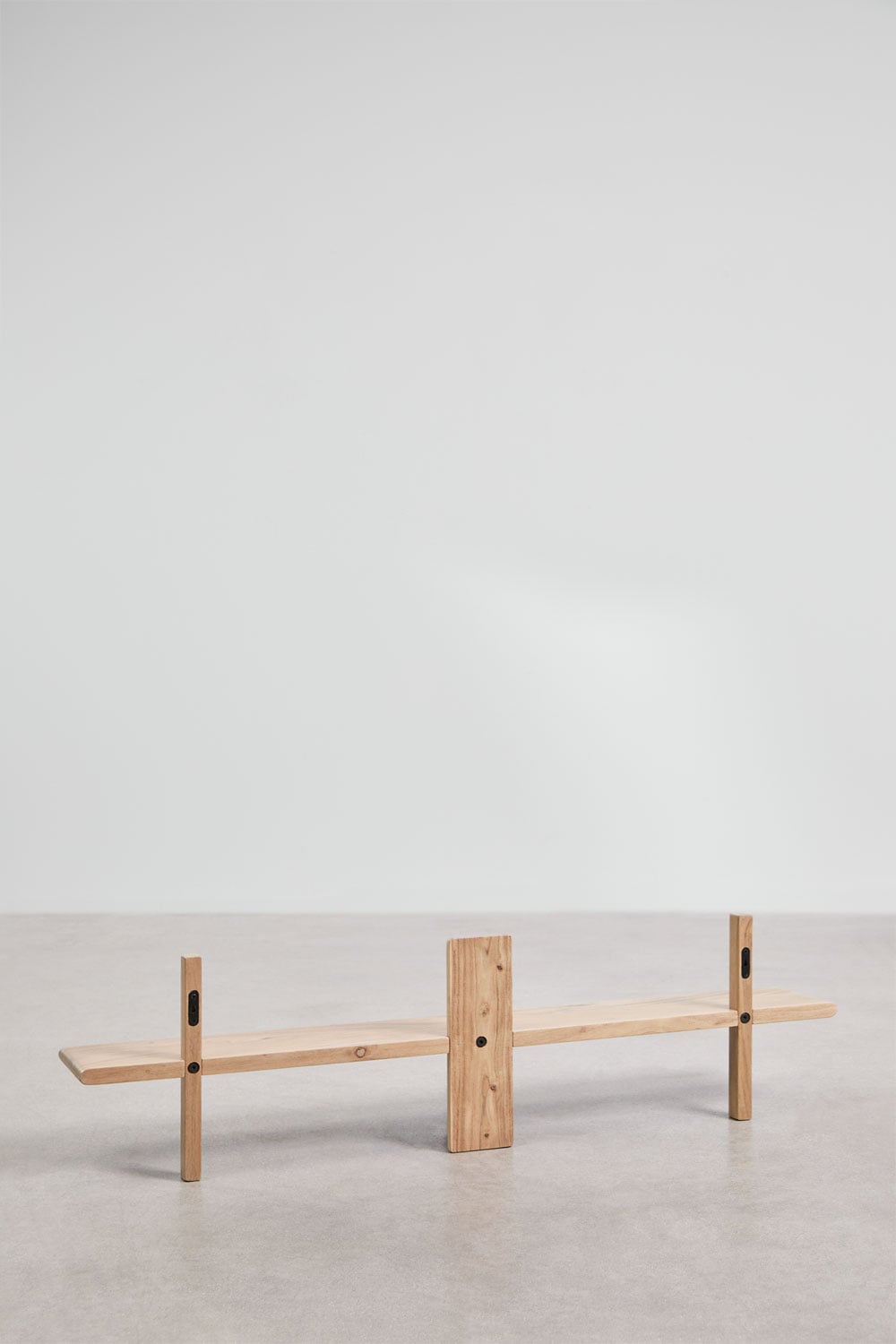 Pack de 2 estantes de pared ↔︎120 cm en madera de acacia Erisu, imagen de galer&iacute;a 8