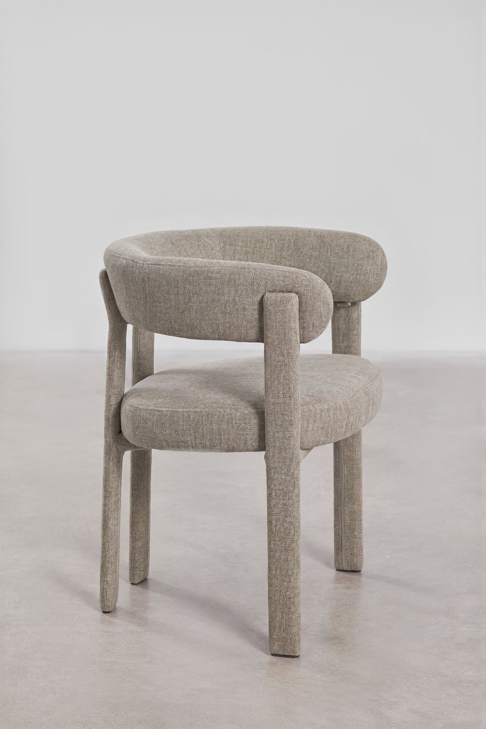 Silla de comedor con reposabrazos tapizada y en hierro Jolie, imagen de galer&iacute;a 4