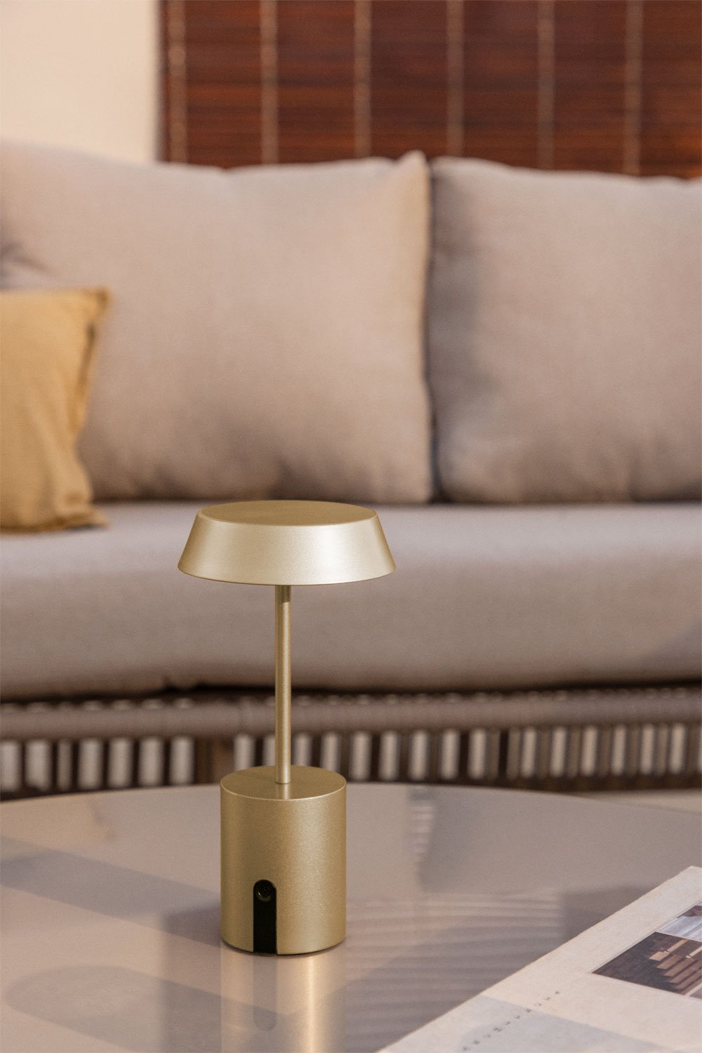 Lámpara de mesa LED inalámbrica para exterior en aluminio Uliana , imagen de galer&iacute;a 1