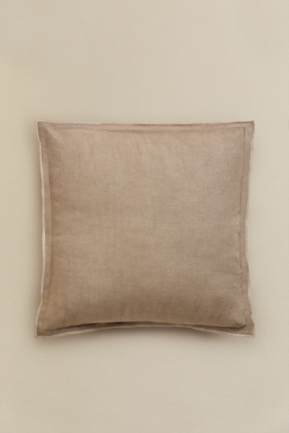 Cojín cuadrado 40x40 cm en algodón y lino Angola, imagen de galer&iacute;a 1