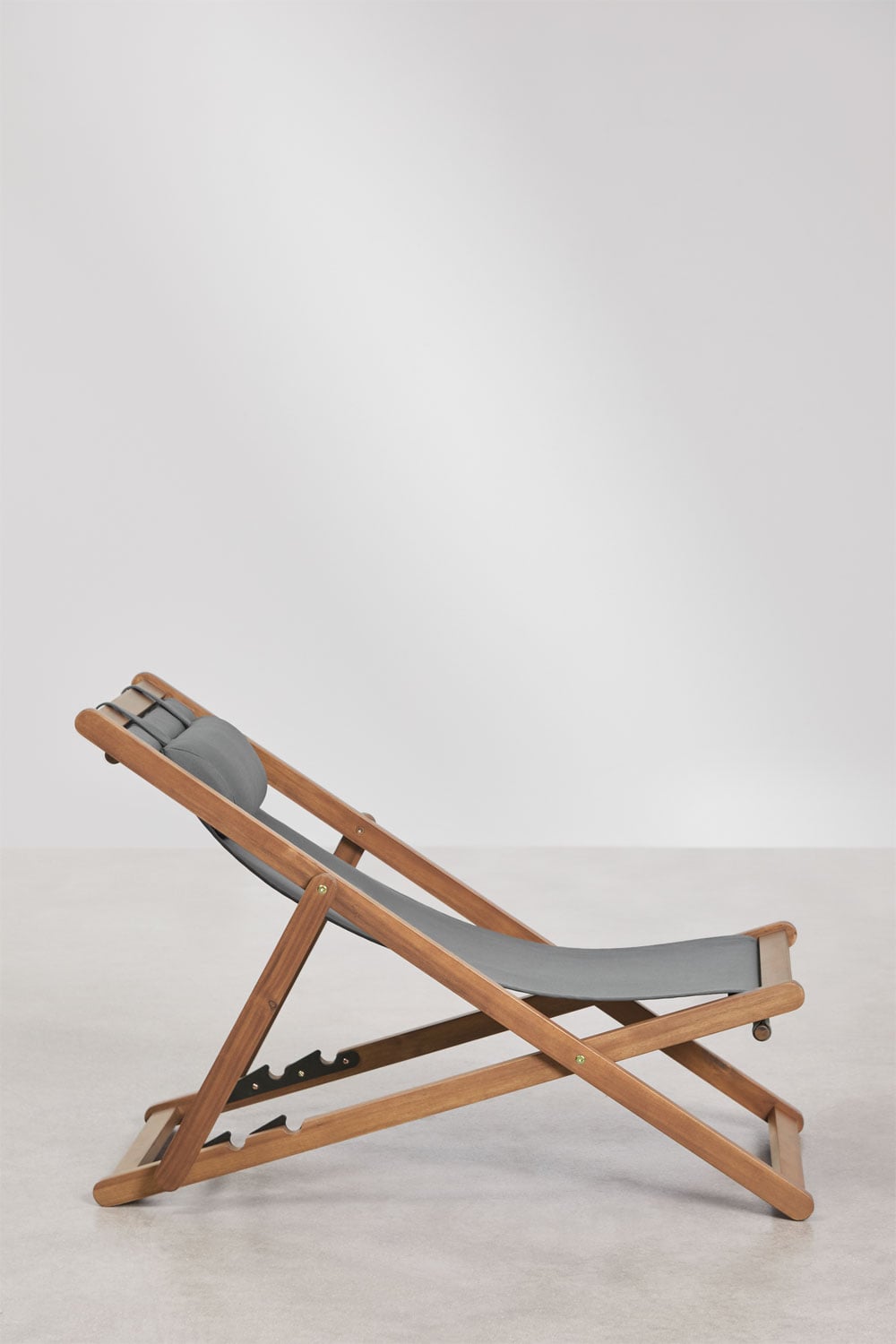 Hamaca plegable en madera con cojín Kardis , imagen de galer&iacute;a 2