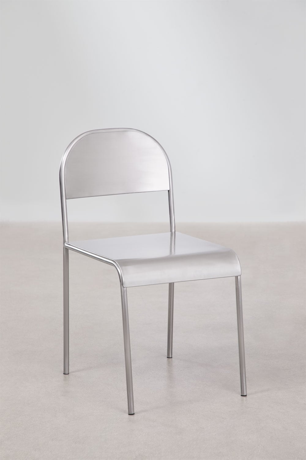 Pack de 2 sillas de comedor en acero inoxidable Narnial , imagen de galer&iacute;a 1