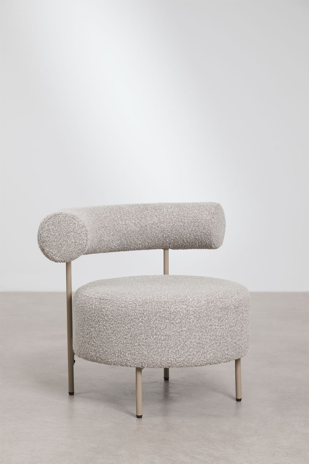 Pack de 2 sillones en tela bouclé Arieta  , imagen de galer&iacute;a 3