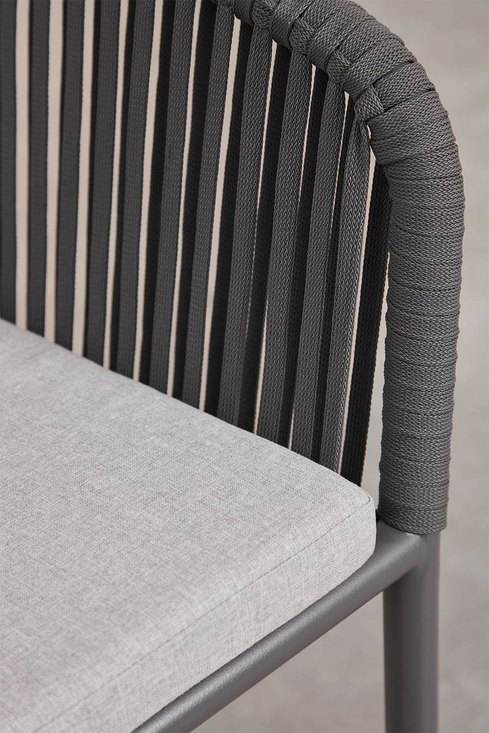 Pack de 2 sillas de comedor con reposabrazos en cuerda trenzada Arhiza Classic, imagen de galer&iacute;a 5