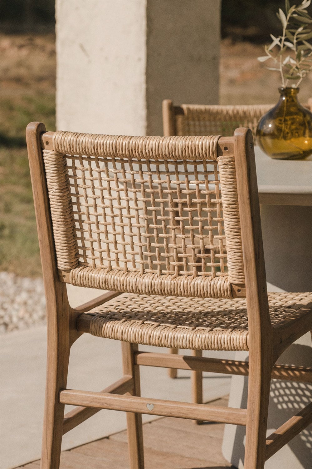 Silla de jardín en madera de teca Malmo  , imagen de galer&iacute;a 2