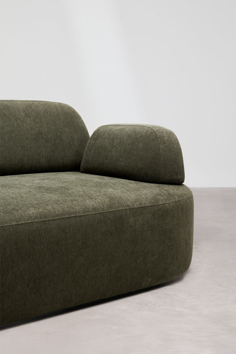 Sofá modular chaise longue izquierdo de 4 piezas con módulo esquinero tapizado Giorgia, imagen de galer&iacute;a 9